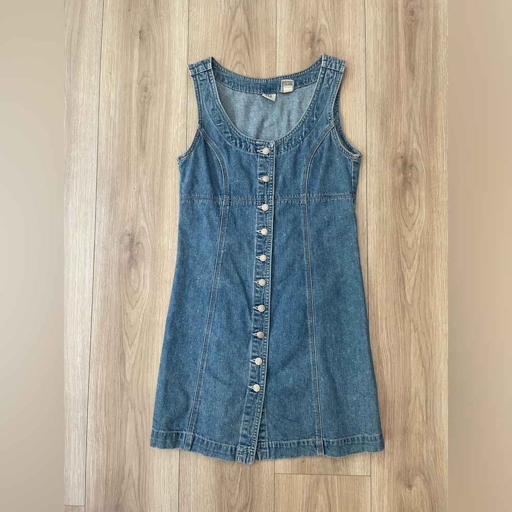 Vintage Gap Denim Dress - Picture 2 of 9